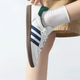 阿迪达斯 （adidas）男女鞋三叶草 Samba OG 德训T头鞋黑白经典情侣运动休闲板鞋潮 IH4882/白色/绿色/深蓝 36.5