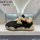Zapatos de altura de la altura de Baofeilua para los zapatos de papá de primavera para hombres para zapatos invisibles de altura invisibles para hombres para mejorar el calzado de cuero para hombres.