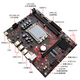 Great Wall Great Wall New H610M-A Motherboard Desktop Computer 1700-Pin 12. Generation CORE CPU-Prozessor i3-12100f/i5-12400f Set mit Great Wall Radiator Dual DDR4 H610M-A+i3-12100F+4 Guan Xianglong