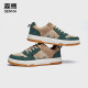 Senma (Senma) Chaussures de planche simples personnalisées et à la mode à lacets épais semelles couple chaussures décontractées hommes 113111906 Abricot Green Taille 42