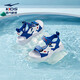 Hongxingerke (ERKE) children's shoes neutral children's sandals children's color spliced ​​leak-toed sandals white/interstellar blue 31
