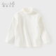 David Bella children's long-sleeved T-shirt autumn clothing girls fashionable turtleneck lace top bottoming shirt