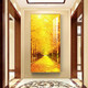 Mudianxing light luxury modern entrance entrance entrance decoration painting at the end of the corridor, Golden Avenue hanging paintings, high-end sense of entrance entrance entrance entrance corridor mural 15686-2 60*120cm pearl black frame crystal porcelain inlaid diamonds