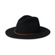 BRIXTON outdoor wool felt hat 9cm wide brim adjustable unisex classic black//white Large