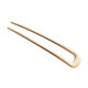 Qindu minimalist personality temperament metal U-shaped hair accessories niche high-end adult hairpin hairpin women matte gold glossy gold