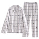 Hengyuanxiang Pajamas Men's Spring и осенняя хлопковая хлопковая хлопковая хлопковая хлопья с длинными рукавами мужская мужская одежда 2024 года.