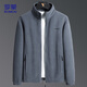 ROMON jacket men's autumn business casual large size warm fleece jacket soft polar fleece jacket men CS88 black XL