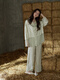 Tonyu (Tongyu) Tonyu 2024 New Ice und Snow Seidenpyjamas für Frauen im Frühling und Herbst langärmelte, locker-sitzende Frauen-Heimkleidung für Frauen S3880 XL