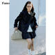 Fano studios Fan Luo French style satin bow suit 2024 spring new style noble and exquisite double-breasted short coat black S, shipped within 48 hours