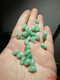 Jinran Laokeng Burmese jade loose beads A goods rice beads Natural Burmese jade beads Passepartout DIY Piaoyang green rice beads 1 piece 6*9mm