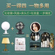Jingzhangmiao Cosmetic Storage Box Chinese Valentine's Day Gift Cosmetic Mirror with Light Cosmetic Box Desktop Desktop Cosmetic Mirror Dark Green LED Light + Soft Fan