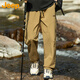 JEEP Casual Pants Men's Autumn and Winter Straight Pants Men's Loose Trendy Overalls Men's Pants Brown 3XL