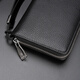 Specht echtes Leder-Leder-Reißverschluss Brieftasche 2025 Neues langes Multi-Karten-Handgrabungsbeutel Herren Brieftasche Cowhide Leder Clutch Einfache Verpackung