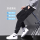 Woodpecker Pantalons décontractés Men Loose Loose Summer Nouveau style Harun Trendy Workwear Pantalons sportifs polyvalents Men 9859 Black 4xl