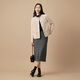 Beanpole New Year's gift Sheep wool women's quiet and luxurious long-sleeved tweed small style blazer dark gray S 160/84A