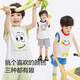 Balabala baby short-sleeved suit boys T-shirt summer children's pants 2024 children's clothing fashionable 208224119103
