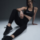 耐克（NIKE）ONE女子高腰速干紧身裤秋季运动裤针织休闲柔软HJ9196 010黑/黑 M