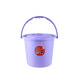 Chenzhi Shangpin Plastikeimer, Hand mit Deckel, verdickter Hausbenutzer im Freien Wassereimer, Fischereispeicher Multifunktionaler Wassereimer 6628-Large Rot (25*22 cm)
