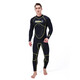 SLINX one-piece men's 3mm Serex warm and super elastic wear-resistant wet suit wetsuit surfing suit jellyfish suit swimsuit black S