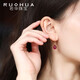 RUOHUA Lepan 7-8mm faceted pigeon blood ruby earrings for women colorful short ear hook earrings birthday gift