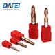 DAFEI 55 degree carbide tungsten steel ball end mill 2 edge ball cutter gong cutter CNC tool machining center coated milling cutter end mill R2.0*4*10*50