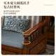 Yachen Home American Solid Wood Sofa Bed Peach Blossom Wood Dual-purpose Telescopic Push Pull Bed Multi-function Storage Arhat Bed Sofa Bed [Retro Walnut Color]