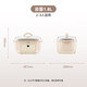 Tianji electric stew pot, electric stew pot, water-proof steam stew pot, soup pot, stew pot, baby food porridge pot, health bird's nest stew pot, white porcelain gall DGGD23A181BBW 1.8L single gallbladder