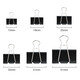 
1 long tail clip 9mm dovetail clip small ferrous metal iron clip paper ticket clip information fish tail clip bill document clip office supplies 40 pieces/tube 3883