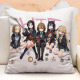 Light tone girl pillow peripheral anime K-ON Hirasawa Yui Akiyama Mio Nakano Azusa two-dimensional bed cushion creative light tone girl-1 mini 35*35cm