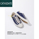 Pei ke japonés Okayama lienzo zapatos luna japonesa kurume zapatos vulcanizados insa harajuku pareja pequeña punto azul transpirable beige 41
