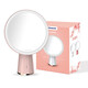 Panasonic Cosmetic Mirror with Light Laiying Series LED Cosmetic Mirror Desktop Portable Smart Cosmetic Mirror for Girls Daylight Mirror 0640 Girly Pink