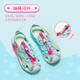 ANTA Children's Sandals Girls Beach Shoes 2026 Summer New Baotou Breathable and Comfortable Outdoor Frame Shoes Mint Blue/Silver-2 33