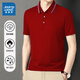 真维斯（Jeanswest）短袖POLO衫夏季纯色绣标上衣服polo衬衫上衣服polo衬短袖上衣 白色698 2XL （建议130-150斤）
