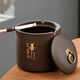 JD Logistics Purple Clay Ceramic Ashtray Men's Household Anti-fly Ash Sealed Coffee Table Decorative Ornaments Without Cover Shangshan Without Cover-1 Pack