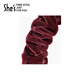 She s Qianzi simple tracing pleated velvet high skull headband pressure hair headband high-end hairpin autumn and winter hair accessories headdress red A0