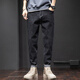 Jeans Männer Frühling und Sommer neue elastische Hose mit gerader Bein lose trendige Marke Harren Casual Hosen 6621 Schwarz + 6621 Blau 31