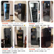 PULADI frequency conversion first-class ice bar home living room refrigerator frost-free air-cooled office glass door refrigerator freezer tea beverage wine cabinet ultra-thin arc retro light luxury energy-saving 1.6 meters black mirror frequency conversion dual temperature first-class energy efficiency