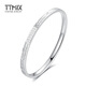 TTMIX Explosive Platinum Bracelet Women's pt950 Platinum Bracelet Concubine Bracelet Authentic Oval Concealed Buckle Bracelet 60mm Weight 18.19g Width 4.5mm
