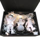 Baiyuan Astronaut ornaments cute model small spaceman home living room desktop decoration ornaments birthday gift starry sky blue four-piece set