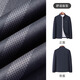 MONTAGUT Spring and Autumn Men's Stand Collar Jacket Water-Repellent Business Cadre Jacket Windproof and Wrinkle-Resistant Navy L