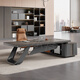 Saiguan boss desk simple modern president leader chairman office executive desk supervisor manager desk and chair combination 2.0 meters boss desk