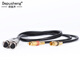 Depu sound XLR male to female audio extension cable, K-song live broadcast microphone head cable, mixer, audio box, amplifier, camera balanced XLR cable, 2 pieces, XLR female to lotus cable, 1.3 meters, two pairs + double lotus cable