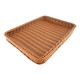Wenstan W690 IMITACIÓN Cesta de almacenamiento de ratán Pan de fruta Cesta de snack Banket Display Canasta de ratán Té Gran tamaño 50*35.5*7.5cm