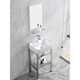 Basin de lavage à la terre au sol petit appartement pour le sol en céramique lavabo de lavage de salle de bain bassin de bains de salle de bain Balcone extérieur bassin de colonne sans robinet Style de mise au plancher 4837 (bassin + rack)