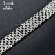 GsunG Pt950 platinum bracelet Italian craft white gold double-sided craft watch chain PSL029 needs to be customized Calculated based on the gold price of the day