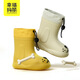 Hanzer HANCRERS Happy Mary Children's Rain Shoes Women's EVA Short Bubble Baby Water Shoes Soft Boys Anti-Slip Children's Rain Shoes Beige [145] Size 145mm Inner Length
