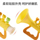 E7 Leben Baby Trompete Kinderspielzeug kann Pfeifen in Kinderpfeifung mit lanyard silicone harmonica kleines trompeten kleines trompetenspielzeug [grün]