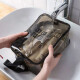 Jingtang Travel Toilet Bag Transparent Shower Cosmetic Bag Waterproof Storage Bag Korean Simple Storage Bag Black Gray Transparent Medium Size