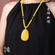 Yuyi natural beeswax natal Buddha zodiac pendant twelve zodiac signs and eight guardian gods Bodhisattva pendant sweater chain with certificate Samantabhadra Bodhisattva Dragon Snake (59*38*15) mm weight 2