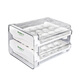 Oraldo egg carton double drawer refrigerator egg storage box egg box shockproof egg tray egg storage box two layers can hold 40 eggs thickened